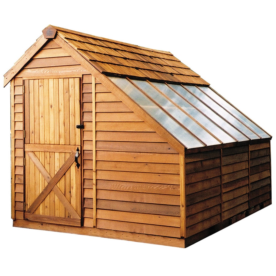 Cedarshed (Common: 8-ft x 12-ft; Interior Dimensions: 7.33 