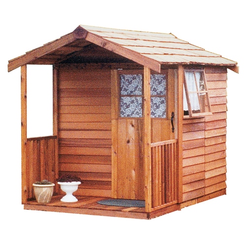 Cedarshed (Common: 6-ft x 9-ft; Interior Dimensions: 5.33 