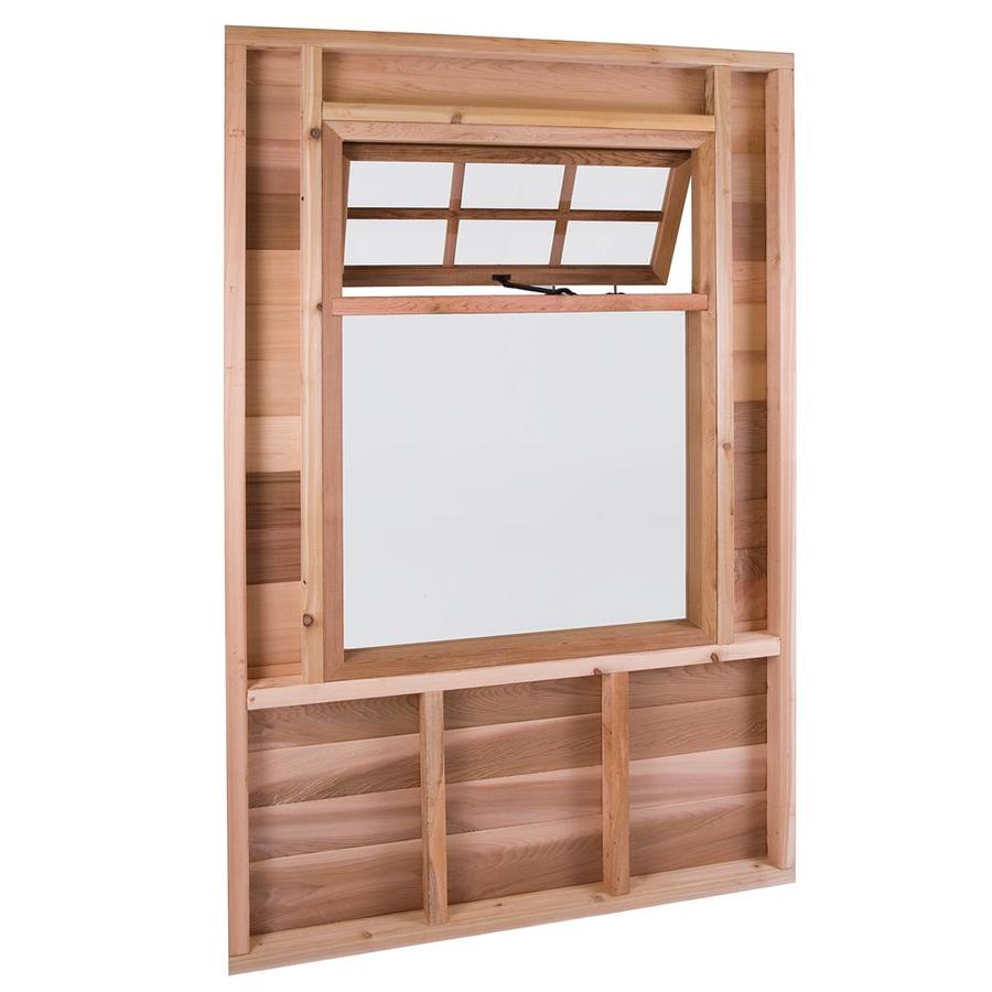 Cedarshed Cedar Acrylic Storage Shed Window at Lowes.com