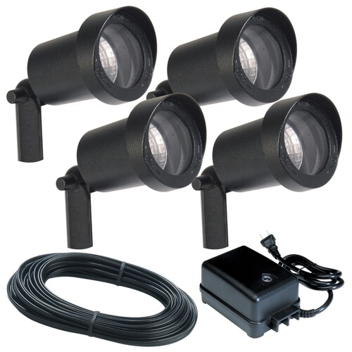 Portfolio 4Light Black LowVoltage Halogen Spotlight Kit at