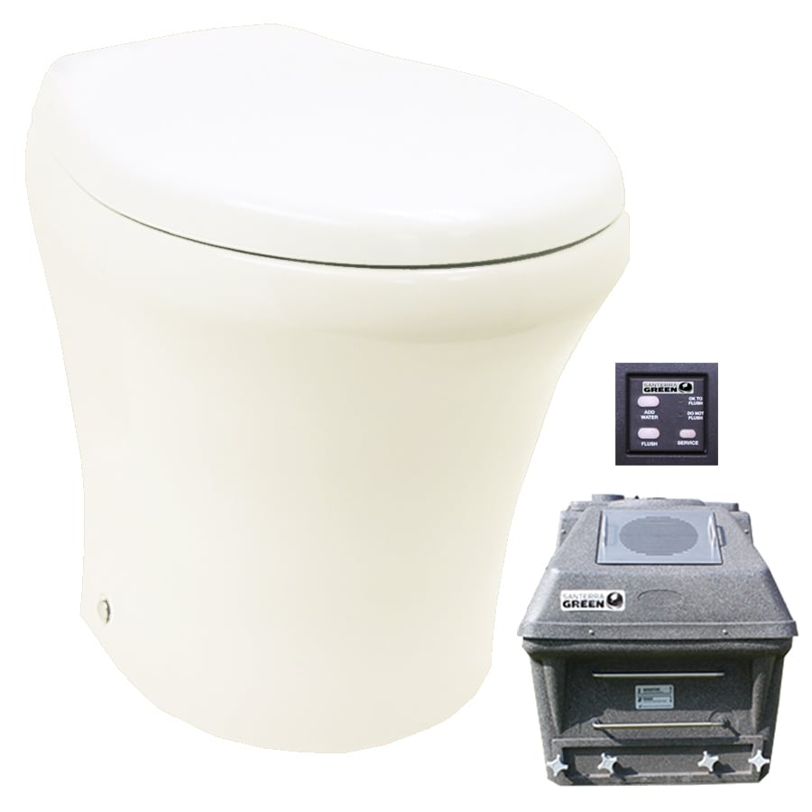 Brown Round Toilets at