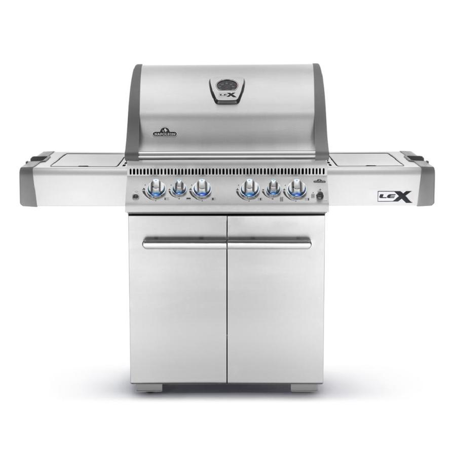 NAPOLEON Stainless Steel 4 Natural Gas Infrared Gas Grill with 1 Side