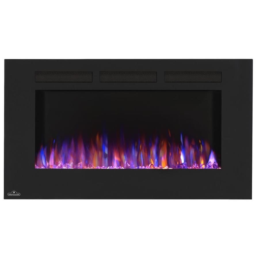 Napoleon 42 In W Black Fan Forced Electric Fireplace At Lowes Com