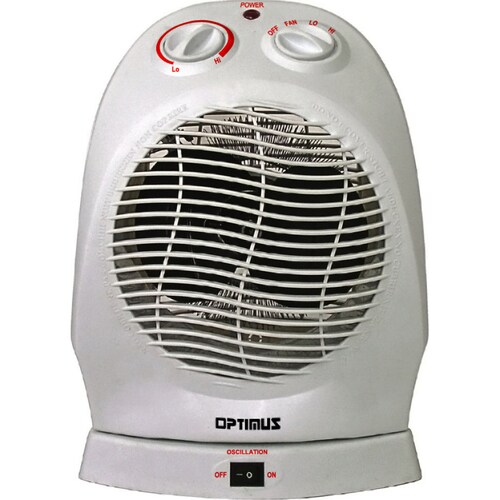 Optimus Convection Compact Electric Space Heater with Thermostat at ...