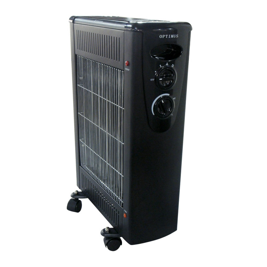 Optimus 5,100-BTU Quartz Tower Electric Space Heater with Thermostat ...