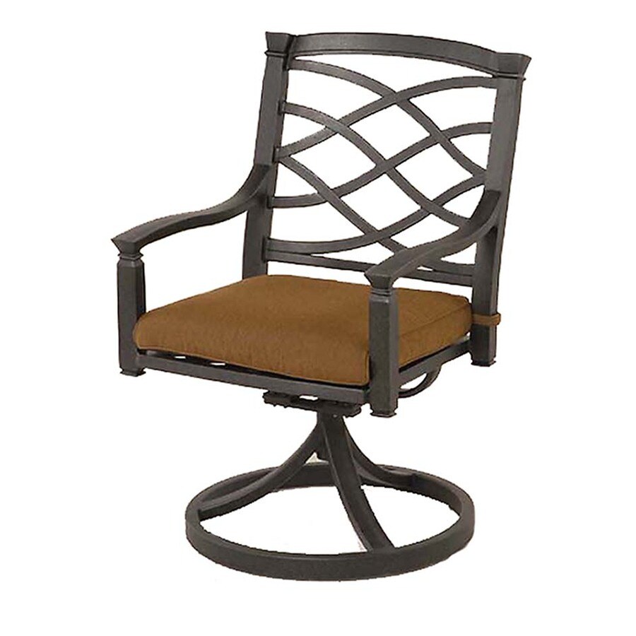 Garden Treasures Set of 2 Black Canyon Aluminum Swivel Rocker Patio