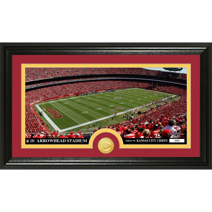 Kansas City Chiefs 25.5 x 19.5 Arrowhead Stadium Stadium Views Wall Art