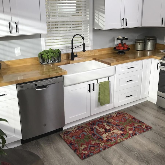 The Baltic Butcher Block 4in x 96in Natural Backsplash Panels in the Backsplash Panels