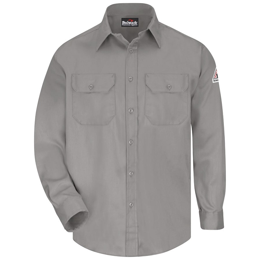 Bulwark Twill Long Sleeve Uniform Work Shirt (XX-Large)