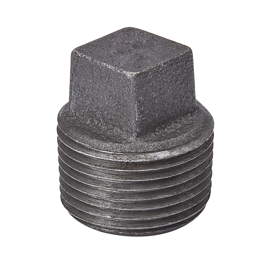 B&K 1/4-in dia Black Iron Plug Fitting