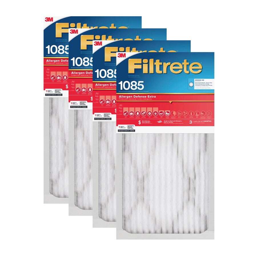 Filtrete 20 in x 30 in x 1 in 1085 MPR Allergen Defense Extra 4 Pack