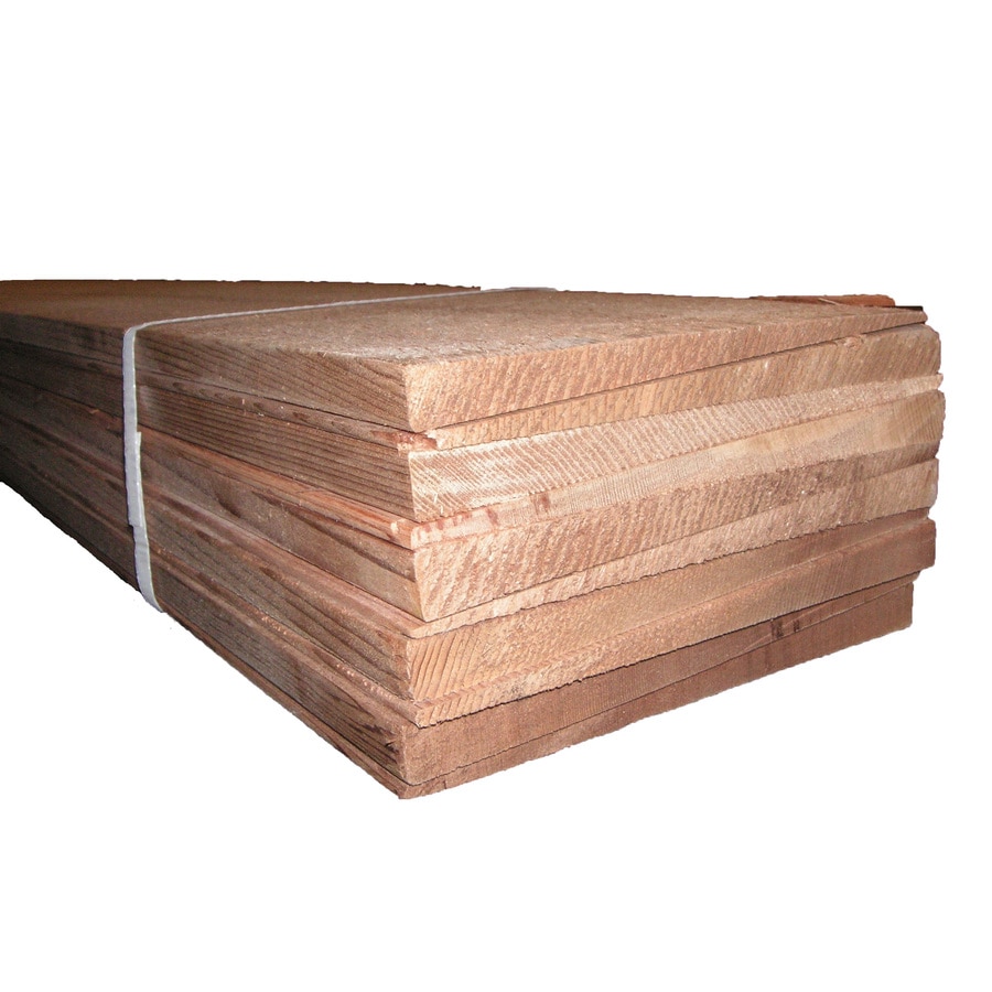 Natural Wood Grain Western Red Cedar Untreated Wood Siding Panel 0.5in x 6in x 120in