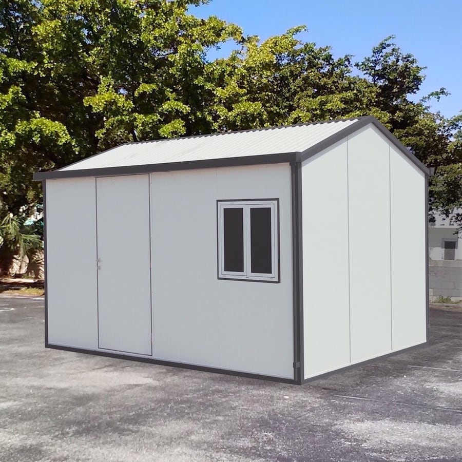 Duramax Building Products 13 Ft X 10 Ft Insulated Building Galvanized Steel Storage Shed In The 4706