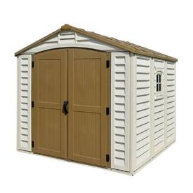 Vinyl Resin Storage Sheds At Lowes Duramax Building Products Common 8 Ft X Actual Interior