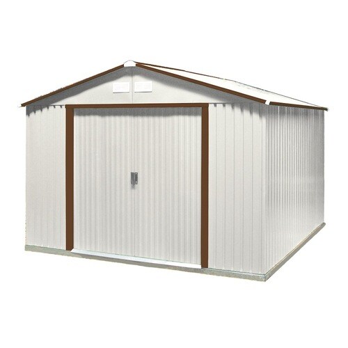 DuraMax Building Products Galvanized Steel Storage Shed (Common: 10-ft ...