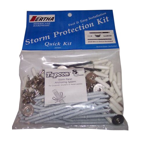 Bertha 0.25-in x 3.25-in White Steel Hurricane Shutter/Panel Hardware at Lowes.com