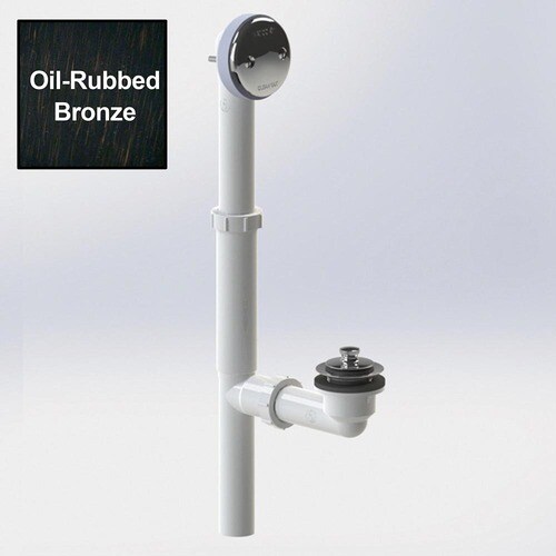 WATCO 1in OilRubbed Bronze Roller Ball Drain with PVC Pipe at
