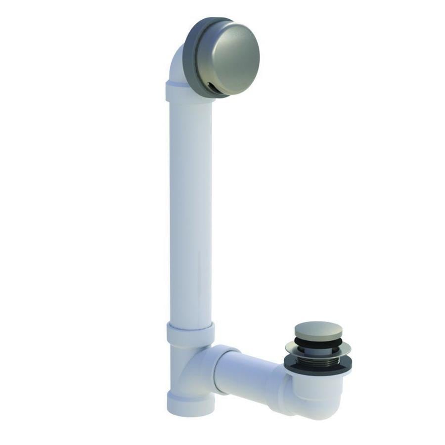 Watco 1 In Brushed Nickel Foot Lock Drain With Pvc Pipe At Lowes Com
