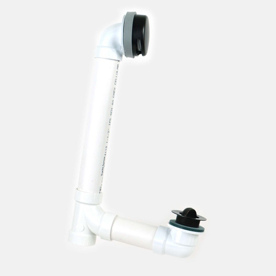 WATCO 1in OilRubbed Bronze Rotary Drain with PVC Pipe in the Bathtub