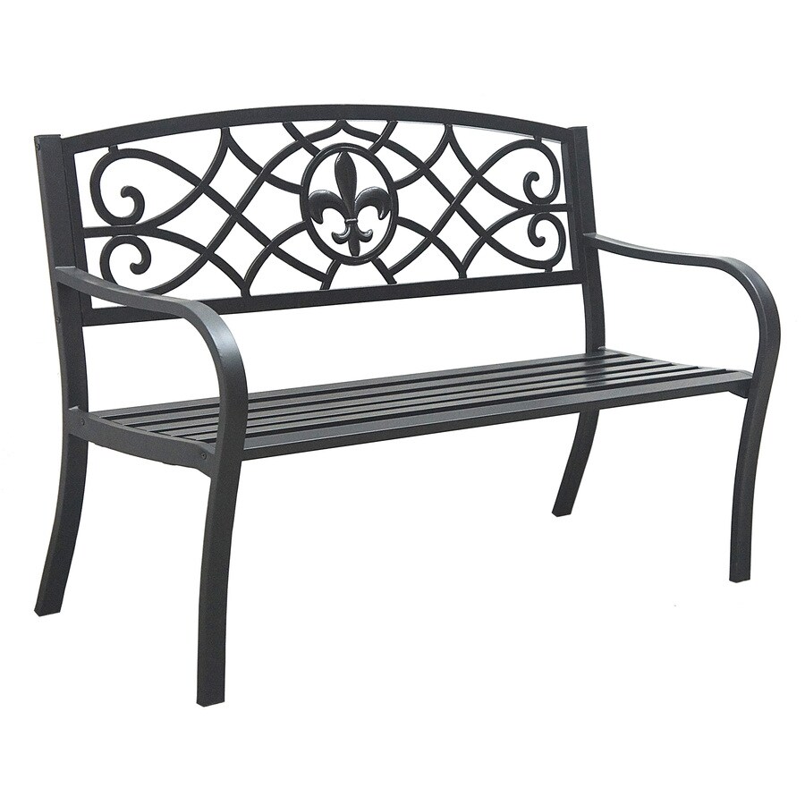 Garden Treasures 49 75 In W X 23 75 In L Patio Bench At Lowes Com