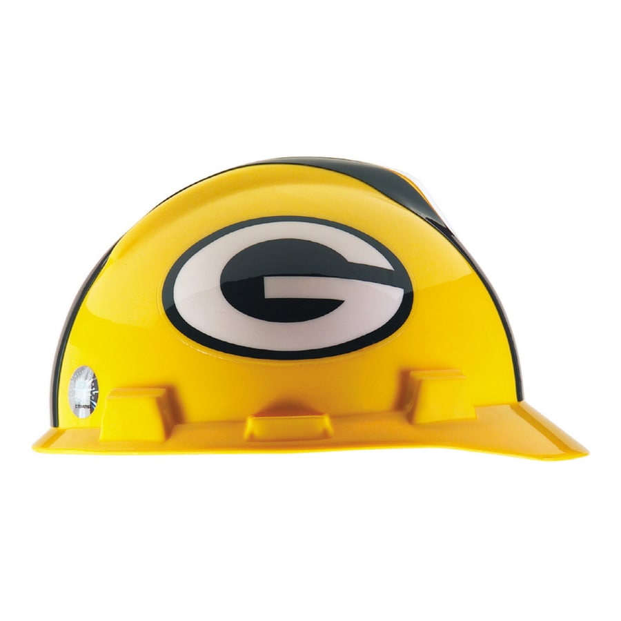 MSA Standard Size Green Bay Packers NFL Hard Hat in the Hard Hats