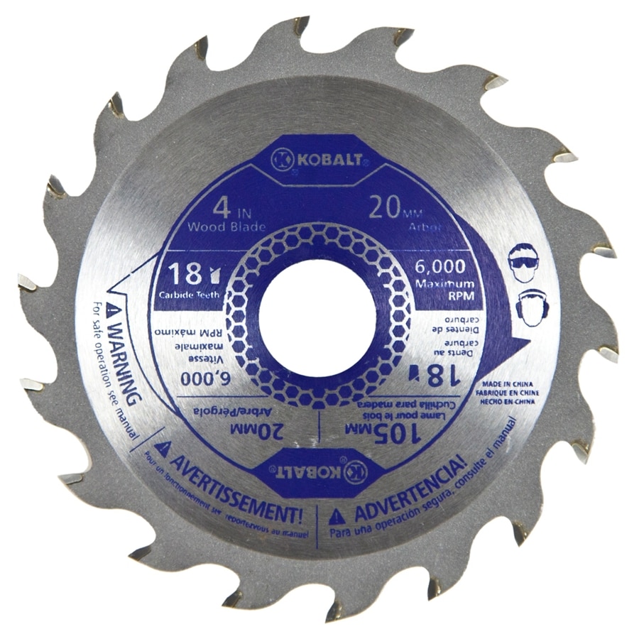 Kobalt 4 In 18 Tooth Segmented Carbide Circular Saw Blade In The Circular Saw Blades Department 