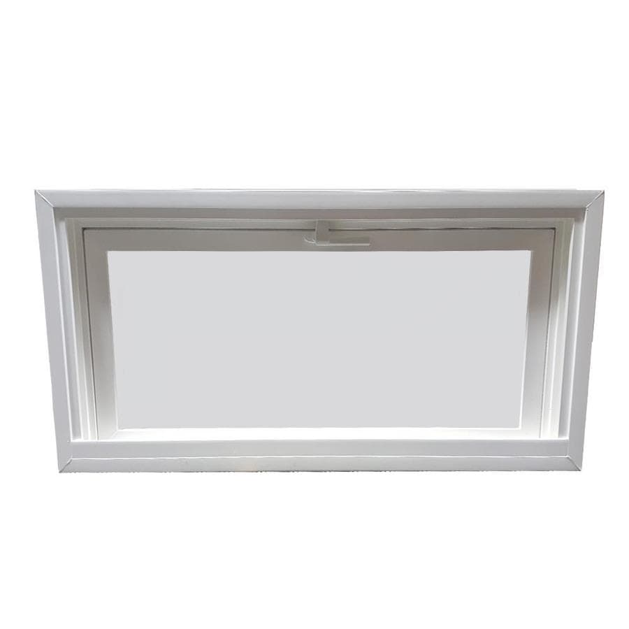 4800 Tilting Vinyl Replacement White Exterior Basement Hopper Window Rough Opening 32 In X 19 In Actual 31 75 In X 18 75 In