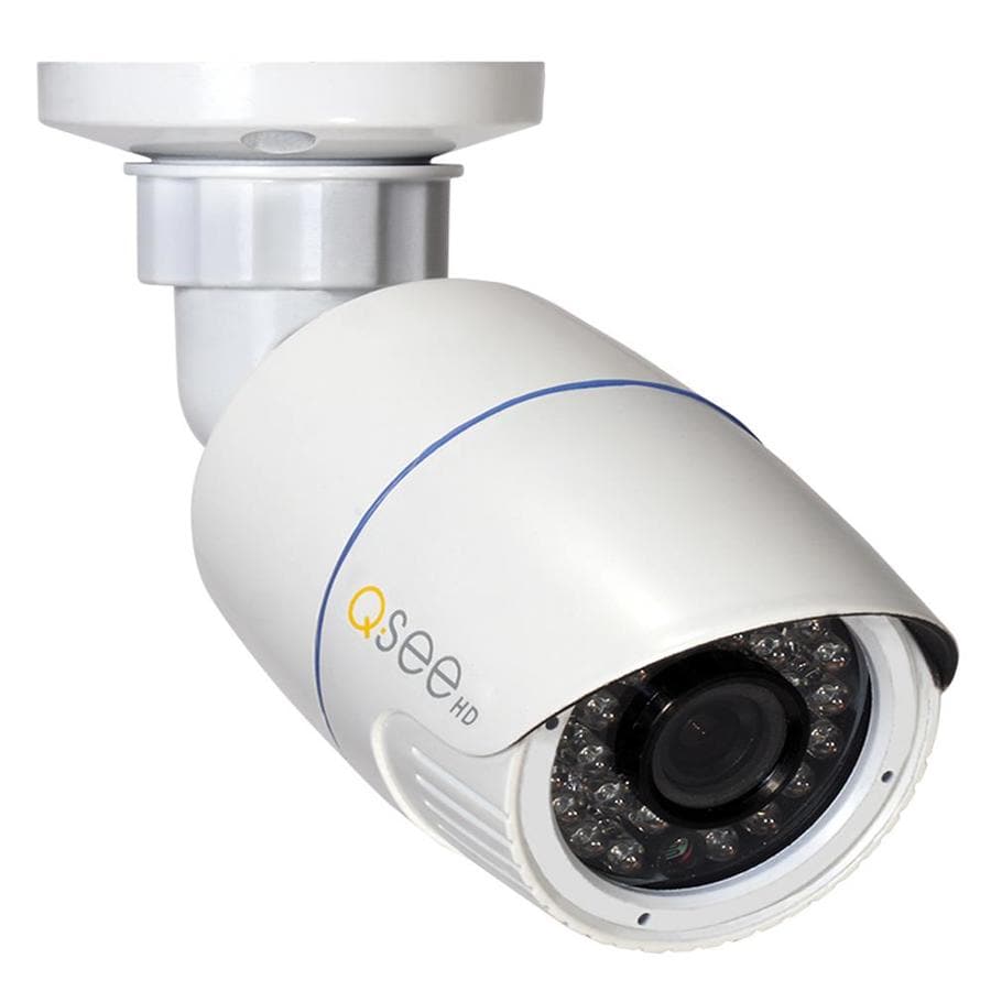 QSee QT 4MP Digital Wired Outdoor Security Camera with Night Vision at