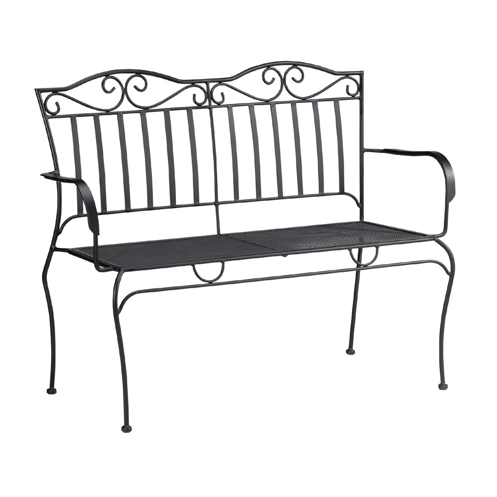 Princeway Wrought Iron Bench At Lowes Com