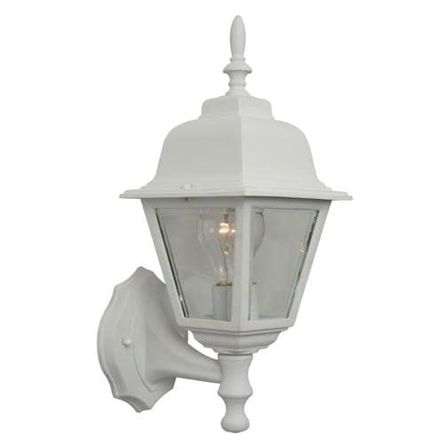 Craftmade Coach Lights 15.25-in H Textured White Medium Base (E-26