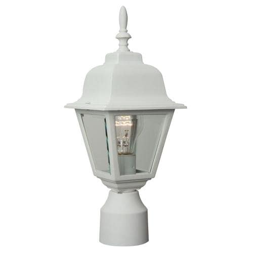 Craftmade Coach Lights 60-Watt 16-in Textured White Traditional Post