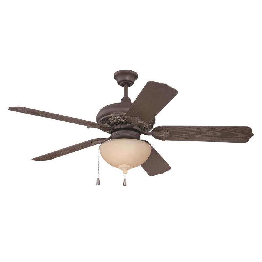 Craftmade Outdoor Mia 52-in Bronze LED Indoor/Outdoor Ceiling Fan with ...