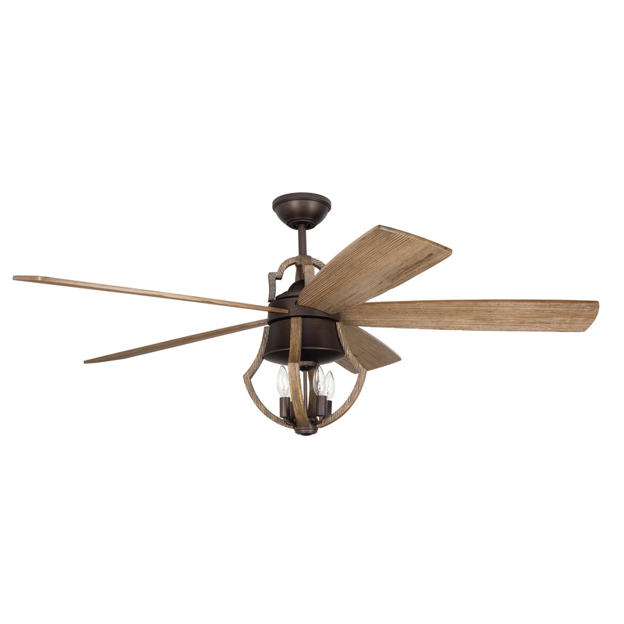 Craftmade Winton 56-in Aged Bronze Brushed Indoor Ceiling Fan with ...