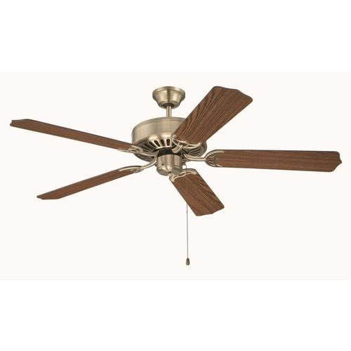 Craftmade Pro Builder 52-in Antique Brass Indoor Ceiling Fan (5-Blade ...