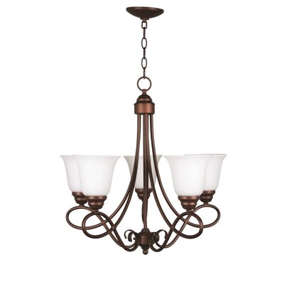Craftmade Cordova 5-Light Old Bronze Traditional Chandelier Craftmade Cordova 5-Light Old Bronze Traditional Chandelier