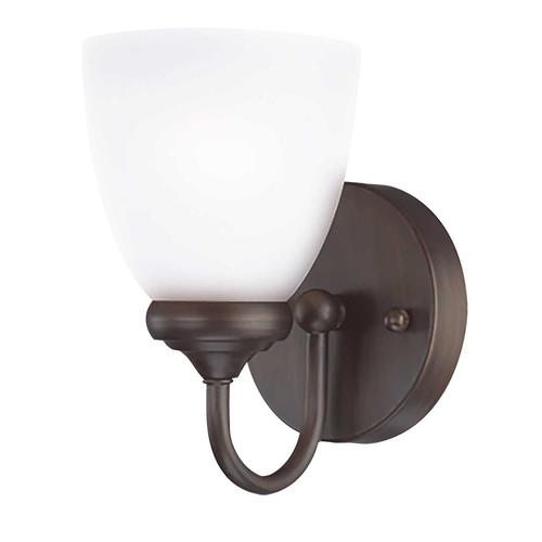 Craftmade Spencer 5.13-in W 1-Light Bronze Wall Sconce at Lowes.com