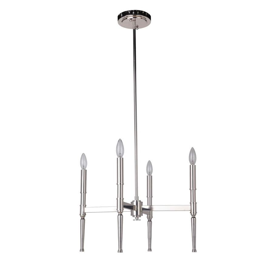 Craftmade Ella 4-Light Polished Nickel Transitional Chandelier