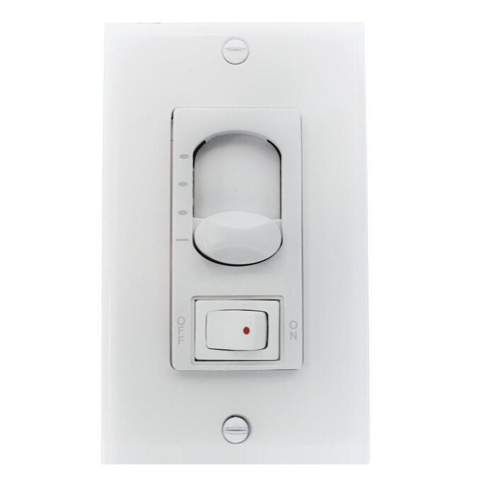 Craftmade Signature 3 Speed White Wall Mount Universal Ceiling Fan Remote Control In The Ceiling Fan Switches Department At Lowes Com