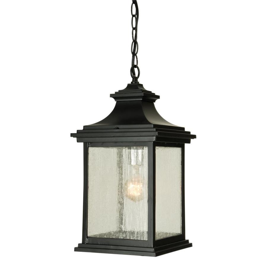 Craftmade Gentry Midnight Traditional Seeded Glass Square Pendant Light ...