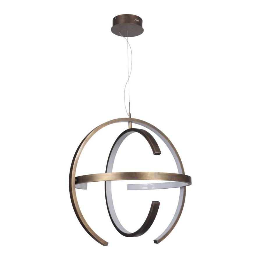 Craftmade Dolby Patina Aged Brass Pendant Light Modern/Contemporary Frosted Glass Orb LED Pendant Light