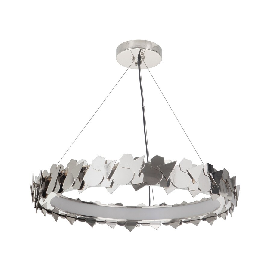 Craftmade Bangle Polished Nickel Pendant Light Modern/Contemporary Frosted Glass LED Pendant Light