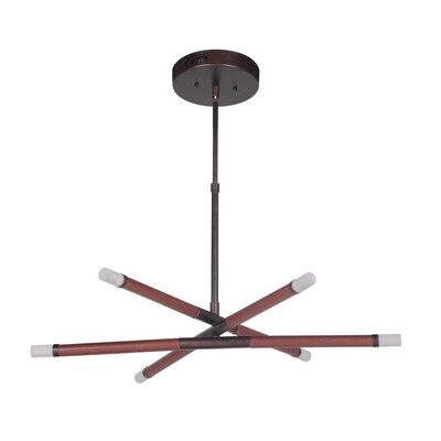 Craftmade Presto 6-Light Aged Copper Modern/Contemporary Chandelier Craftmade Presto 6-Light Aged Copper Modern/Contemporary Chandelier