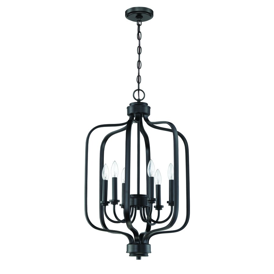 Craftmade Bolden 6 Light Foyer In Flat Black At Lowes Com