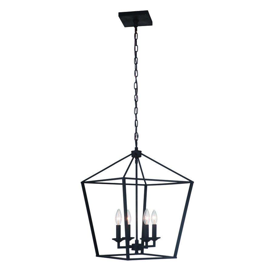 Craftmade Flynt 4 Light Medium Foyer In Flat Black At Lowes Com