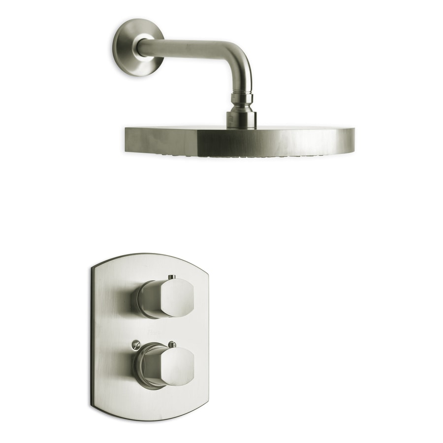 Latoscana Novello Brushed Nickel 2 Handle Commercial Shower