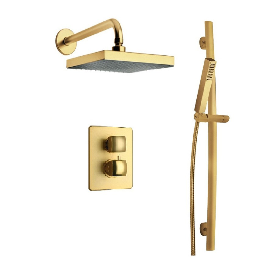 Shop LaToscana Lady Satin Gold 2handle Commercial Shower Faucet with Valve at Lowes.com