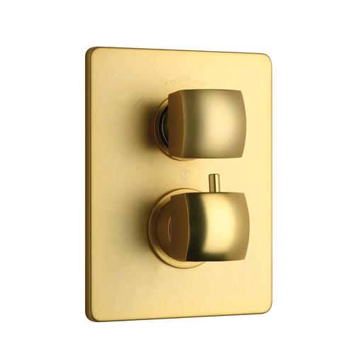 LaToscana Satin Gold Knob Shower Handle in the Shower Faucet Handles department at