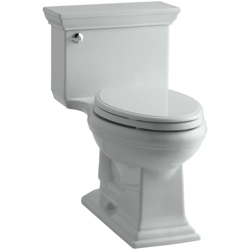 KOHLER Memoirs Ice Grey WaterSense Elongated Chair Height Toilet 12in