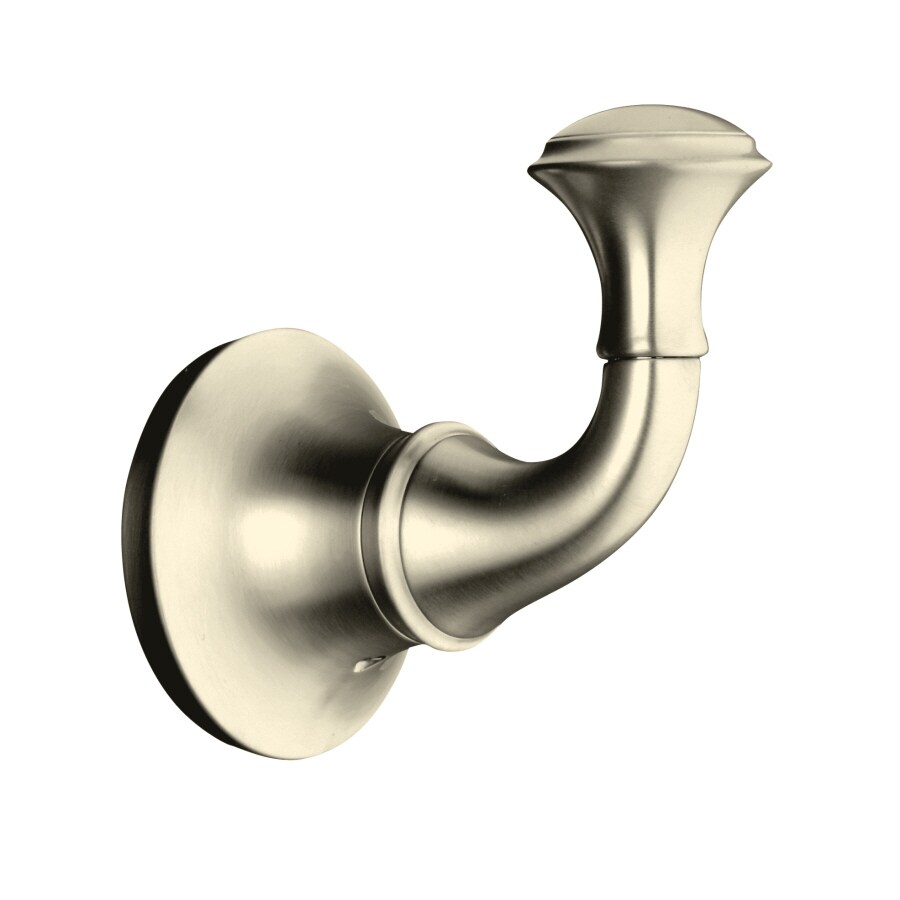 KOHLER Forte 1Hook Vibrant Brushed Nickel Towel Hook at