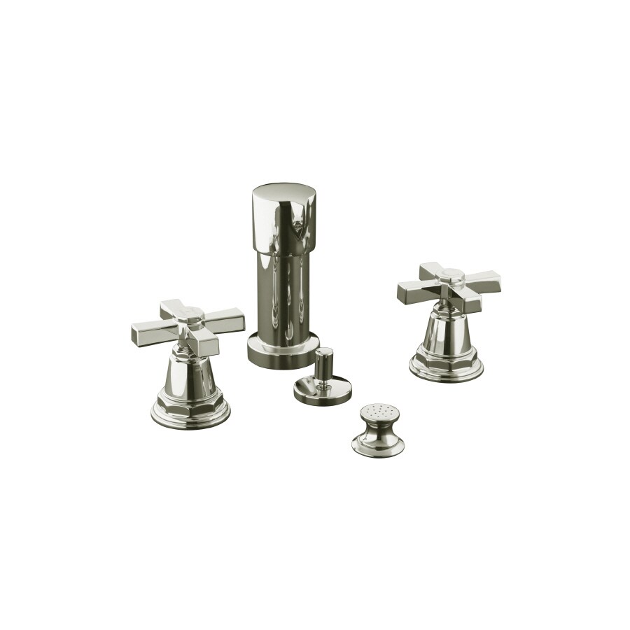 KOHLER Pinstripe Vibrant Polished Nickel Vertical Spray Bidet Faucet in